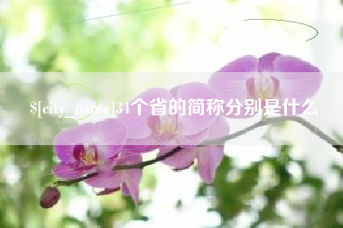 六安34个省的简称分别是什么