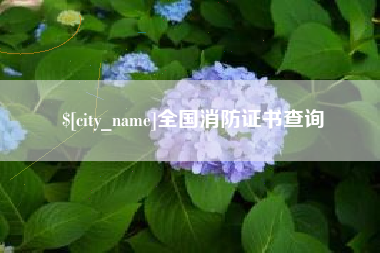 六安全国消防证书查询