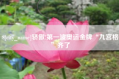 六安骄傲!第一波奥运金牌“九宫格”齐了