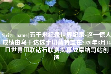 六安五千米纪录世界纪录-这一惊人成绩由乌干达选手切普特盖在2020年8月14日世界田联钻石联赛揭幕战摩纳哥站创造