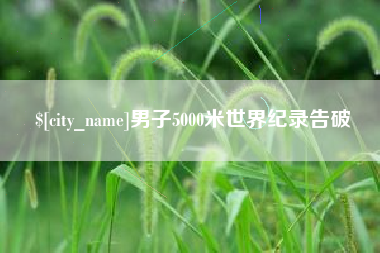六安男子5000米世界纪录告破