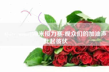 六安500米接力赛-观众们的加油声此起彼伏