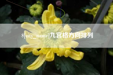 六安九宫格方向排列