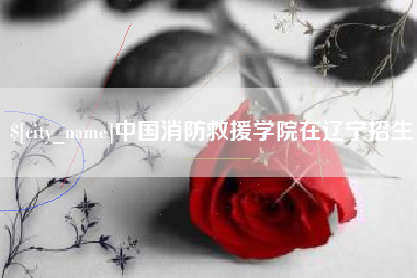 六安中国消防救援学院在辽宁招生