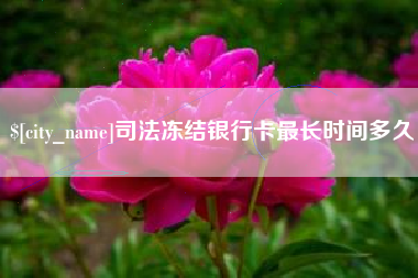 六安司法冻结银行卡最长时间多久