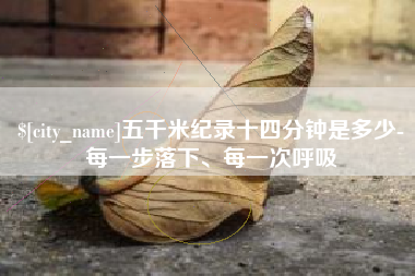 六安五千米纪录十四分钟是多少-每一步落下、每一次呼吸