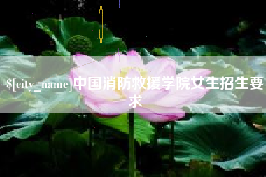 六安中国消防救援学院女生招生要求