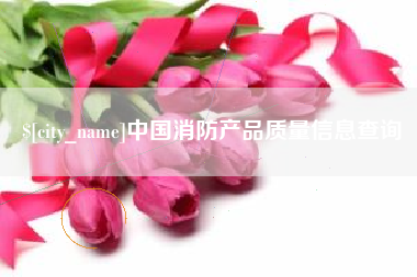 六安中国消防产品质量信息查询