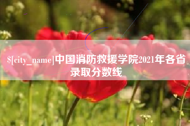 六安中国消防救援学院2021年各省录取分数线