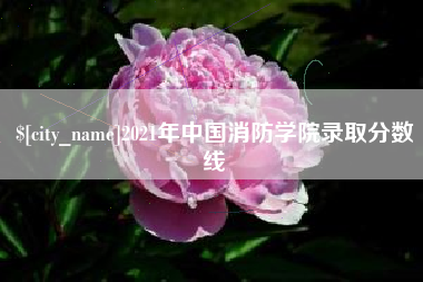 六安2021年中国消防学院录取分数线