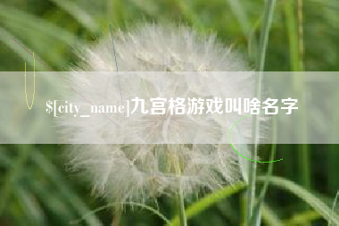六安九宫格游戏叫啥名字