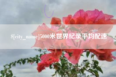 六安5000米世界纪录平均配速