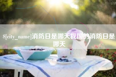 六安消防日是哪天我国的消防日是哪天