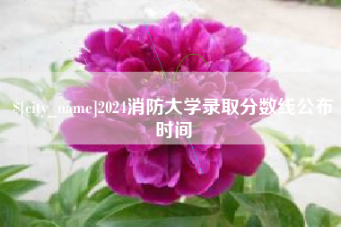 六安2024消防大学录取分数线公布时间