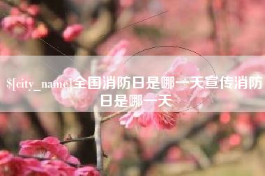 六安全国消防日是哪一天宣传消防日是哪一天