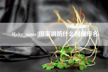六安国家消防什么时候报名
