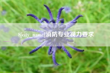 六安消防专业视力要求