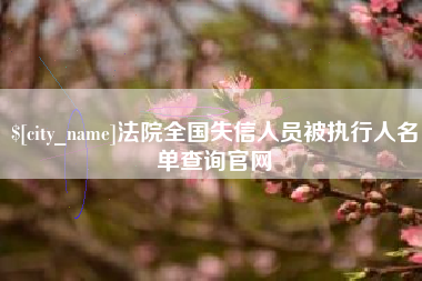 六安法院全国失信人员被执行人名单查询官网
