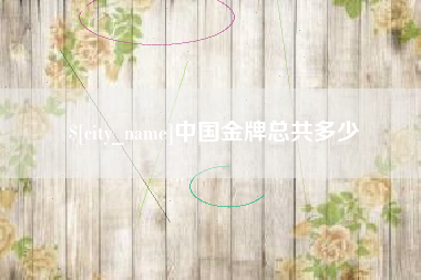 六安中国金牌总共多少