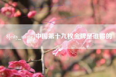 六安中国第十九枚金牌是谁得的