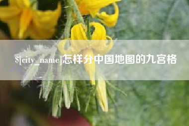 六安怎样分中国地图的九宫格