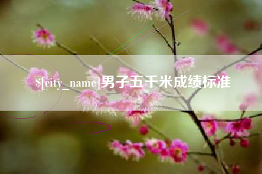 六安男子五千米成绩标准