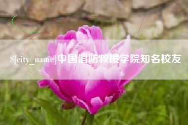 六安中国消防救援学院知名校友