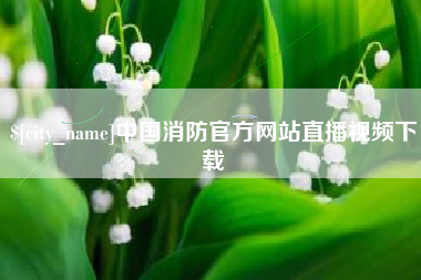 六安中国消防官方网站直播视频下载