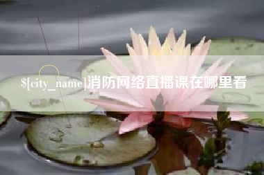 六安消防网络直播课在哪里看