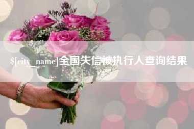 六安全国失信被执行人查询结果