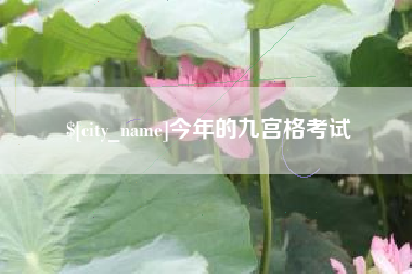 六安今年的九宫格考试
