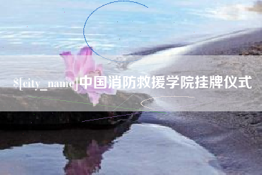 六安中国消防救援学院挂牌仪式