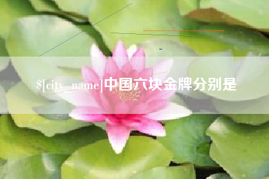 六安中国六块金牌分别是